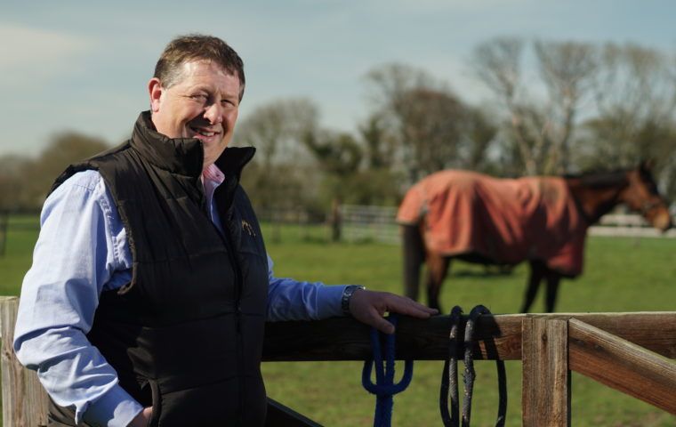 Alan Delaney with horse in background