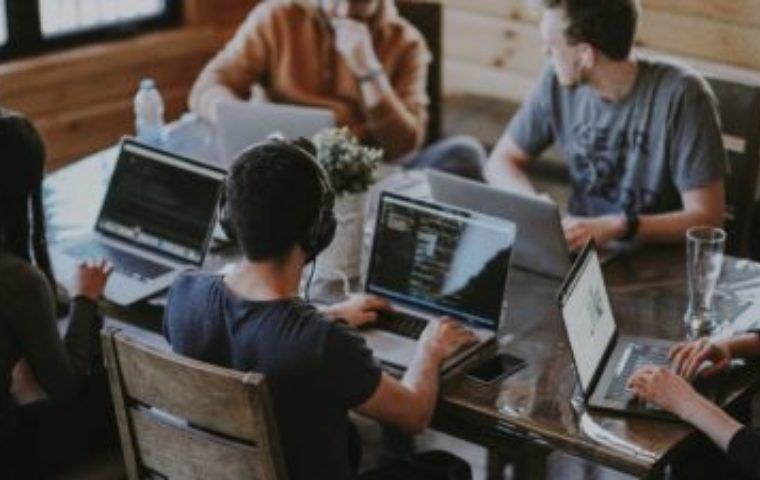 People working on a laptop 400x225