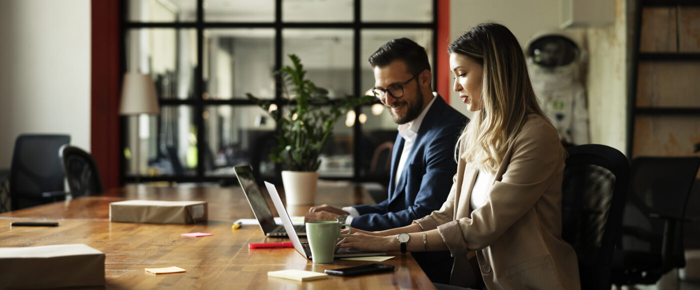 I Stock Business Explorer professional consultant helping customer in office