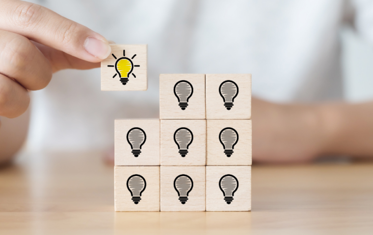 Concept of creative idea and innovation