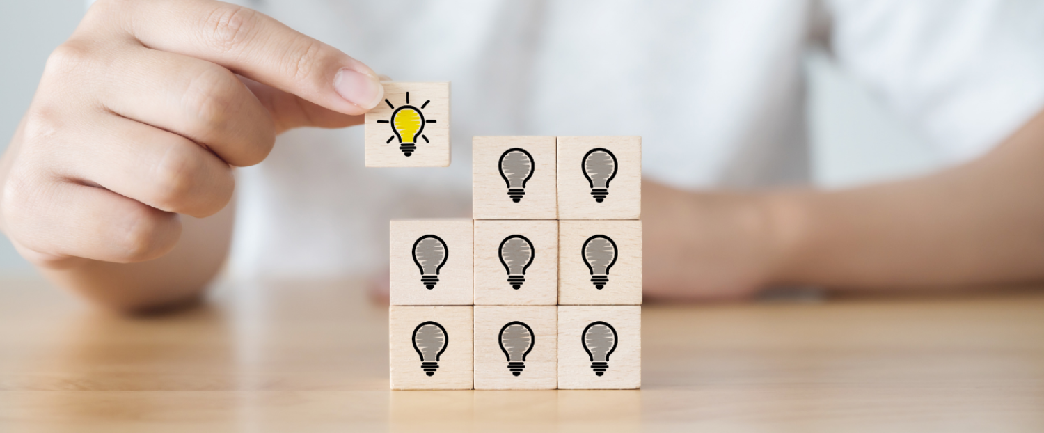 Concept of creative idea and innovation