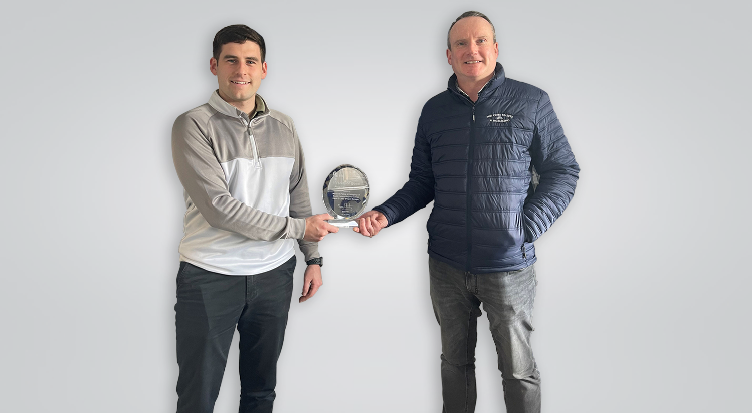 Mid Cork Pallets and Packaging with an Innovation Boost award recognising outstanding innovation
