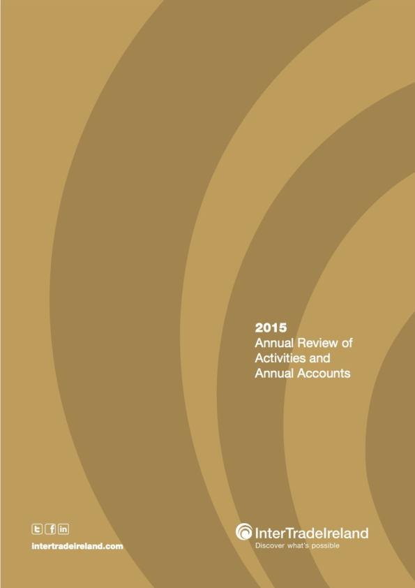 Inter Trade Ireland Annual Report and Accounts 2015 thumb